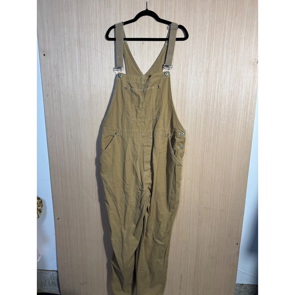 Gap Vintage 90s Canvas Workwear Overalls Tan Cotton Relaxed XL